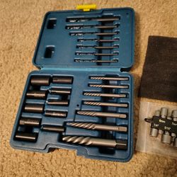 Impact torx screwdriver set spiral keychain work bag bit holder set nut driver set new