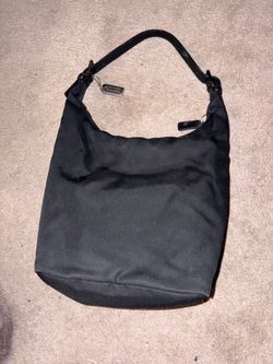 Coach black nylon hobo bag with adjustable straps