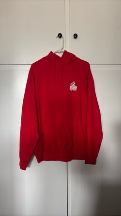 BROWN MONKEY Hoodie (Red) Unisex. Size Large Adult. Also available in Black or White hoodies.