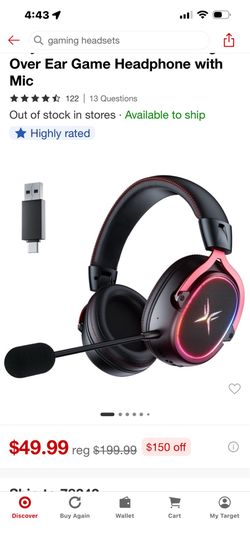 Wireless Gaming Headsets 7.1 Surround Sound Bluetooth Headphones