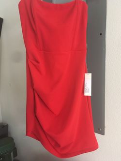 Short red dress