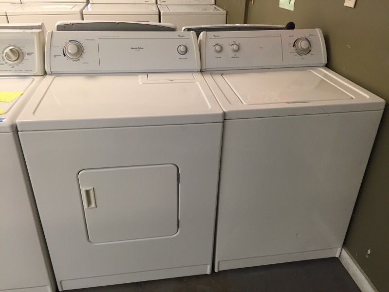 Whirlpool washer and dryer