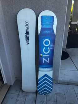 2 Brand New Vitaminwater & ZICO Snowboards – Never Used