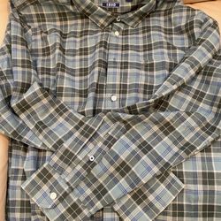 Classic IZOD Plaid Button-Down Shirt - Perfect for Layering! XL Size