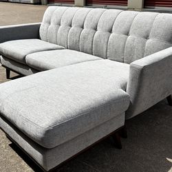 *FREE DELIVERY* MCM Reversible Gray Chaise Sofa