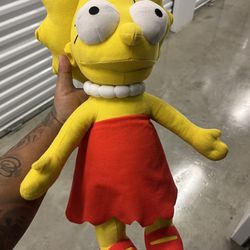 The Simpsons Lisa Plush Doll Figure 2018 Universal Studios toy factory 19”