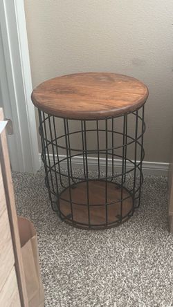 Side table / blanket storage