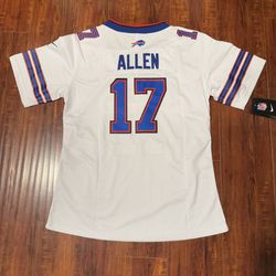 Josh Allen Buffalo Bills Youth Jersey Sz Lrg NFL Players Wht #17 Brand New Read!  