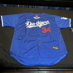 Nike Baseball Authentic Blue Jersey Number 34