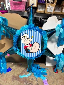 CUSTOM PRINT Popeye tambor star pinata