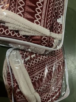 Christmas blanket Eddie Bauer 