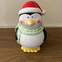 Ceramic Penguin Cookie Jar