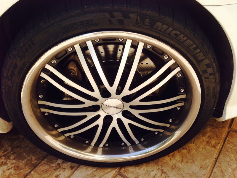 20 inch staggered Vosson rims and tires for Mercedes