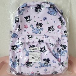 12 PCS KUROMI BACKPACK TOTE BAG ACCESSORIES POUCH STATIONARY SET