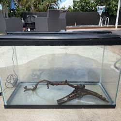 30 Gallon Fish Tank  With Accessories 