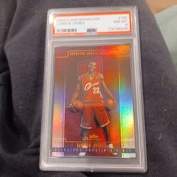 2003 Fleer Showcase  Lebron James Rookie Card Psa 8 Numbered 0583/ 1000