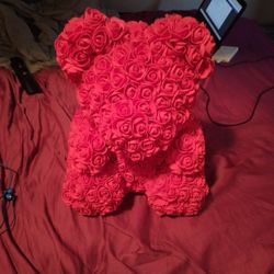 Foam Rose Bear For Loved One