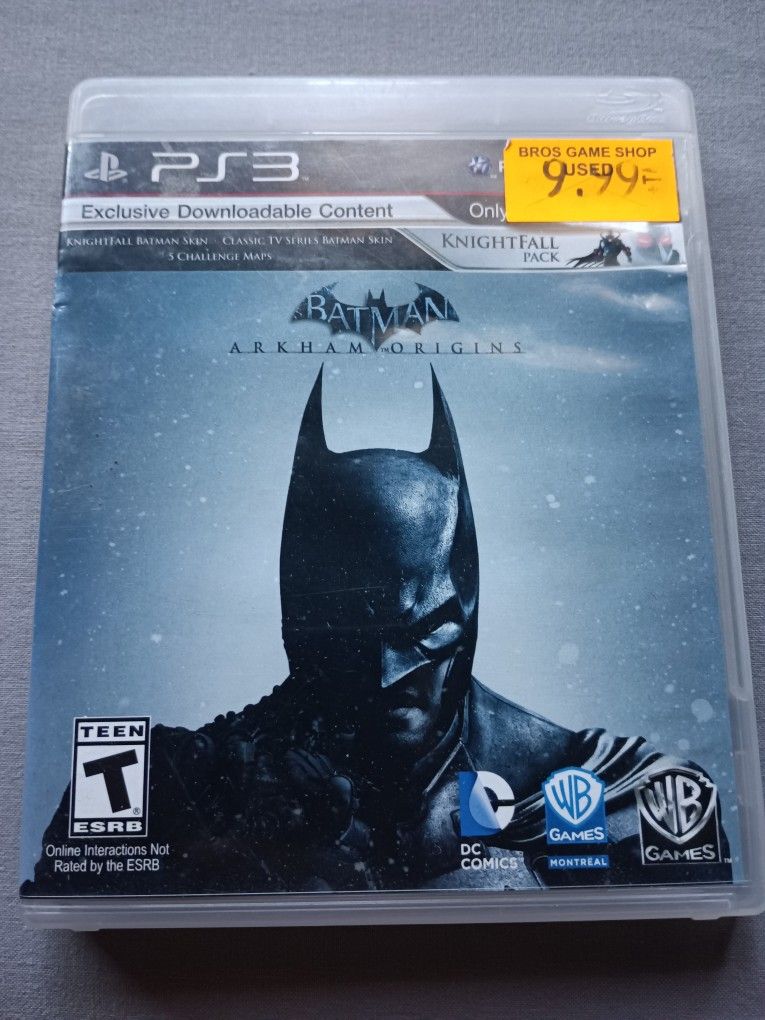 Batman Arkham Origins Ps3