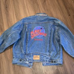 planet hollywood jean jacket