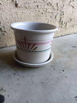 Ceramic Planter Pot with Saucer