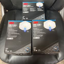 3M Cool Flow Pro N95 Respirator Masks  25 Count Exp 01/2025