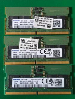 Samsumg 24gb(8GB×3)  DRR5 SODIMM 5600mhz