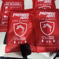 Lot Of 4 Fire Blankets