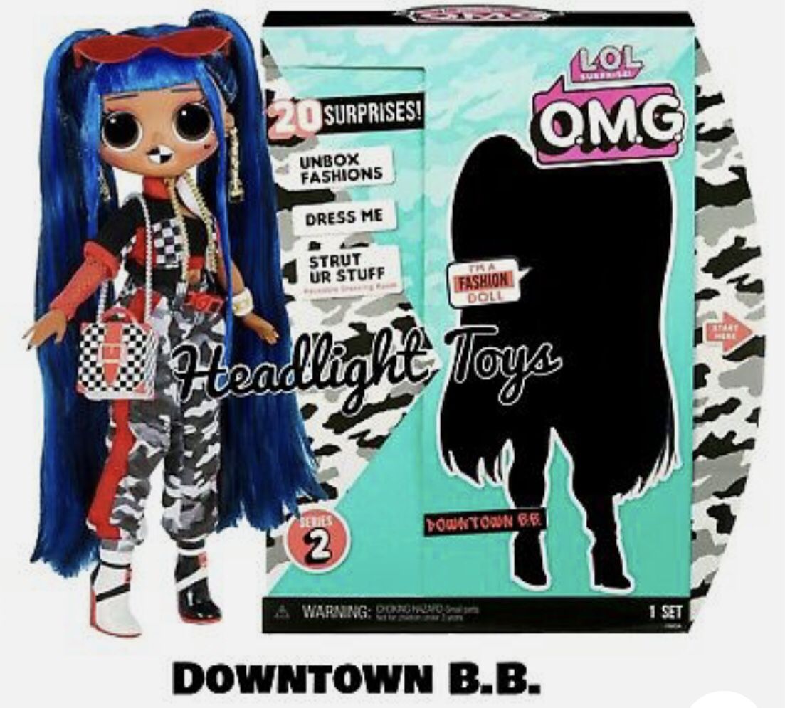 OMG LOL Surprise 10’ Downtown BB Doll  New in Box with 20 Surprises  Retails $39