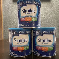 3 Similac Advance Powder Infant Formula 12.4 oz SEALED