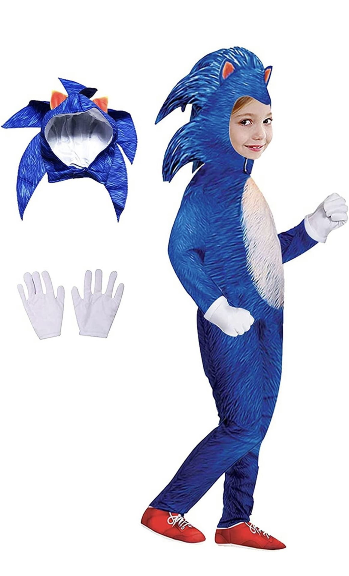 Sonic The Hedgehog Costume-Kids 8-9