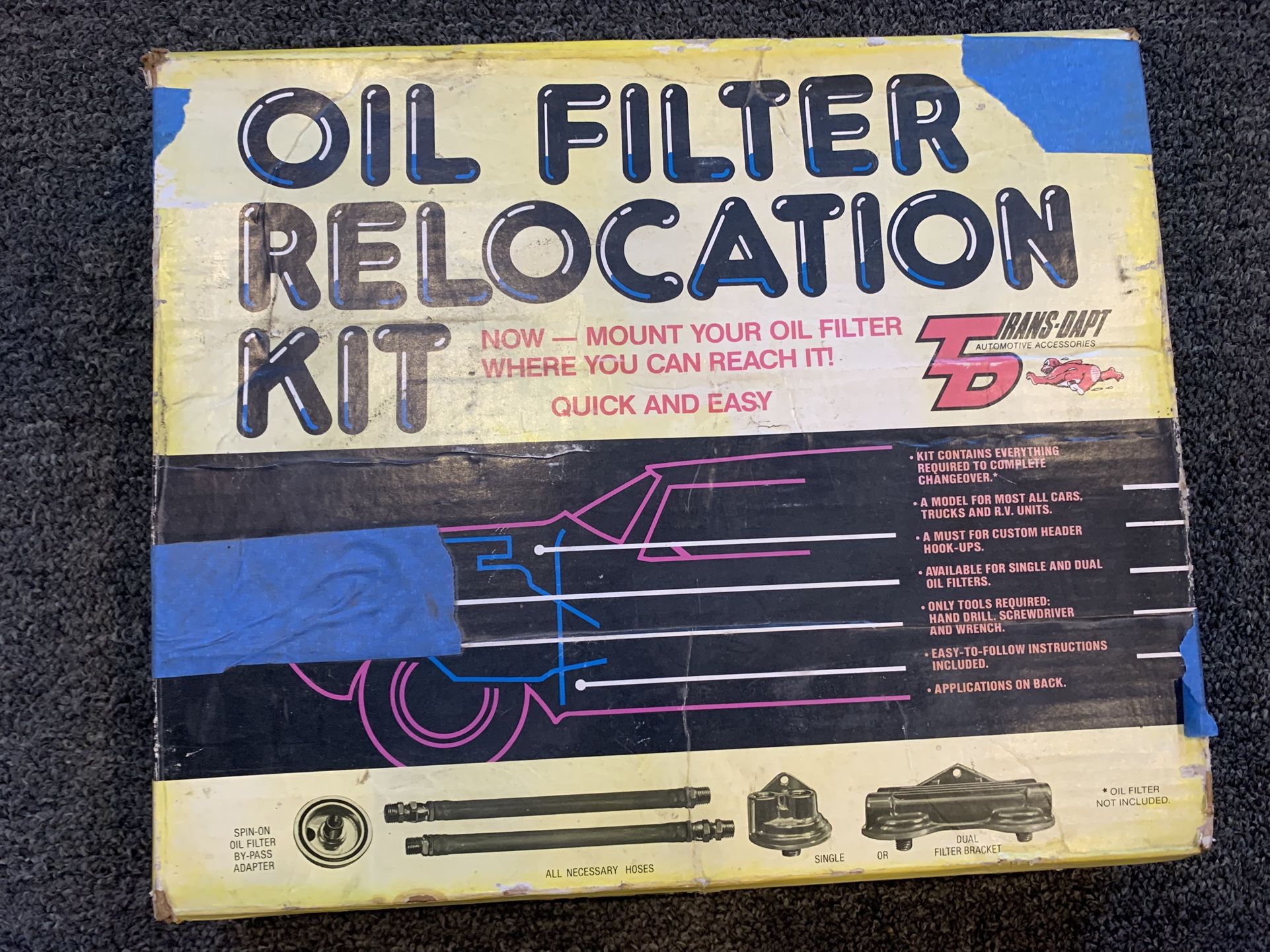 Oil Filter Relocating Kit