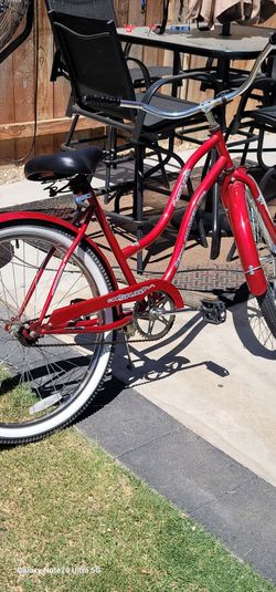 Beautiful 26" Cherry red beach cruiser