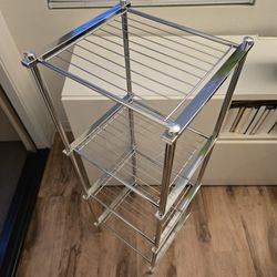 Shelving Unit 4 Tier Stainless Steel 