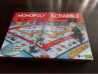 Monopoly Scrabble Game, Mash-Up of 2 of the World's Greatest Games