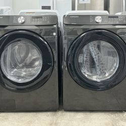 SAMSUNG 4.5 cu. ft. Front Load Washer w/Self-Clean, 7.5 cu. ft. Vented Electric Dryer w/Sensor Dry
