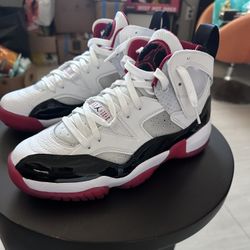 Nike Air Jordan Jumpman Two Trey Shoes "Bred" White Black Red 