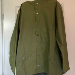 Rains Green Jacket