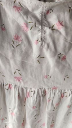 White Floral Tiered  Baby doll top