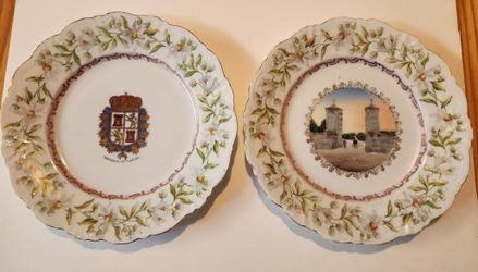 Early 1900s Porcelain St. Augustine. FL Plates(2)