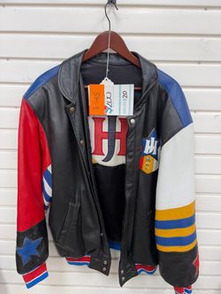 Jeff Hamilton Leather Varsity Jacket