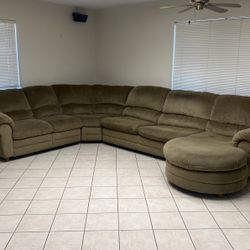 Sectional Sofa, Sleeper, Queen Sized