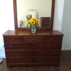 Vintage Solid Wood Dresser