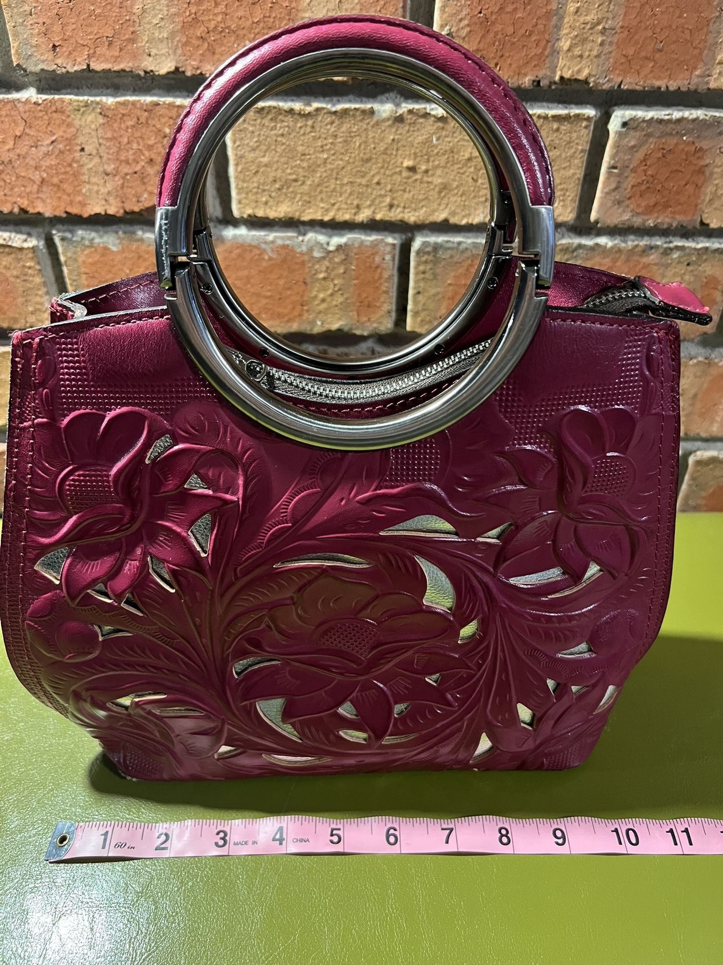 Patricia Nash Leather Tooled Cut Out Purse 