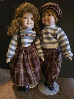 2 Procelain Dolls