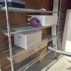 6 Tier Shelving Unit On Wheels