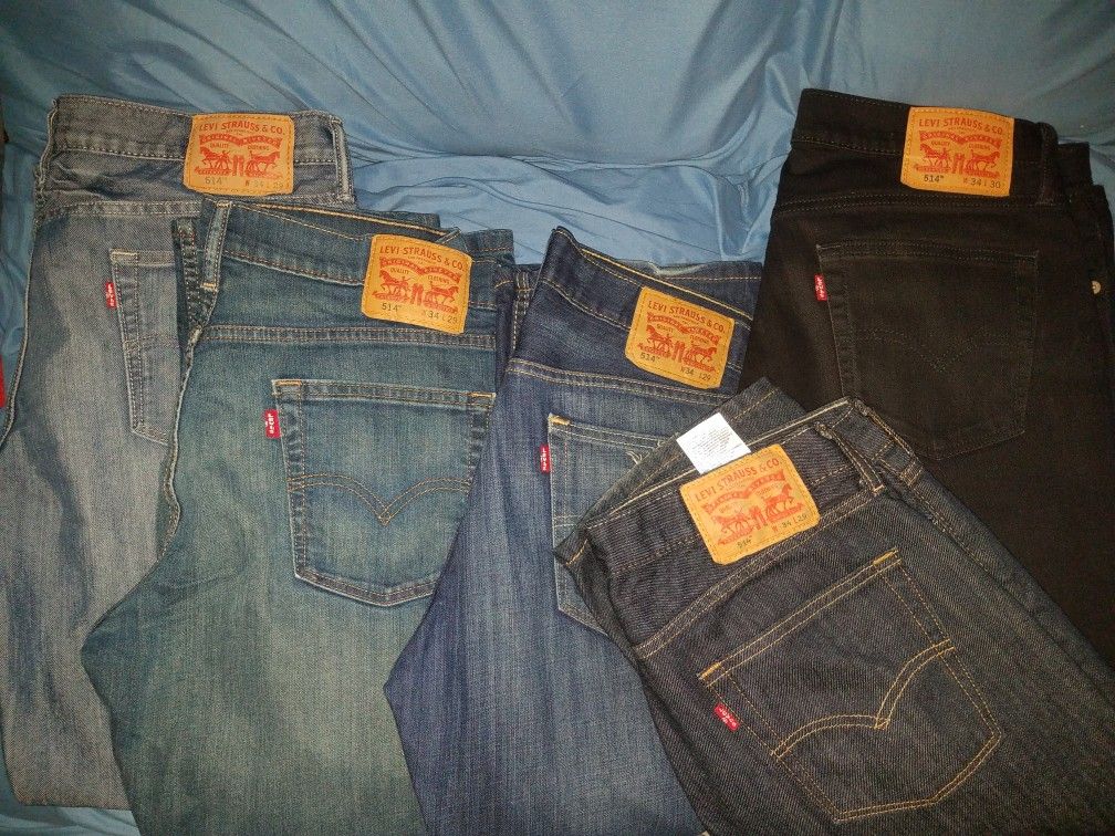 Levis 514s 34x30