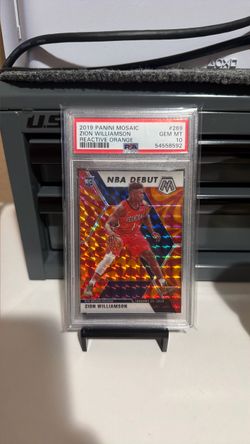 2019-20 PANINI MOSAIC REACTIVE ORANGE ZION WILLIAMSON CARD GEM 10