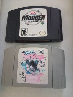 Pokemon Snap and Madden 2002 Nintendo 64 N64