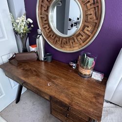  Office Table, Chair and Mirror 