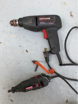 Craftsman 3/8” Corded Drill & Corded Rotary Power Tool Lot